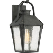 Quoizel Carriage 1 Lt 100W Outdoor Wall Lantern, Med, Mottled Black