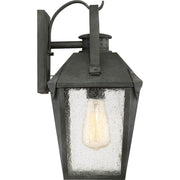 Quoizel Carriage 1 Lt 100W Outdoor Wall Lantern, Med, Mottled Black
