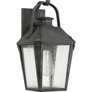 Quoizel Carriage 1 Lt 100W Outdoor Wall Lantern, Med, Mottled Black