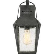 Quoizel Carriage 1 Lt 100W Outdoor Wall Lantern, Med, Mottled Black