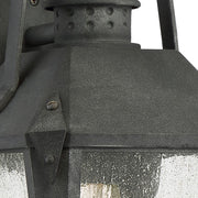 Quoizel Carriage 1 Lt 100W Outdoor Wall Lantern, Med, Mottled Black