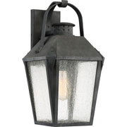 Quoizel Carriage 1 Lt 150W Outdoor Wall Lantern, Lg, Mottled Black