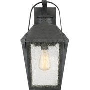 Quoizel Carriage 1 Lt 150W Outdoor Wall Lantern, Lg, Mottled Black