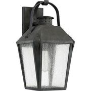 Quoizel Carriage 1 Lt 150W Outdoor Wall Lantern, Lg, Mottled Black