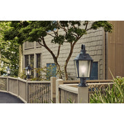 Quoizel Carriage 1 Lt 150W Outdoor Post Lantern, Lg, Mottled Black