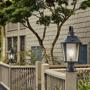 Quoizel Carriage 1 Lt 150W Outdoor Post Lantern, Lg, Mottled Black