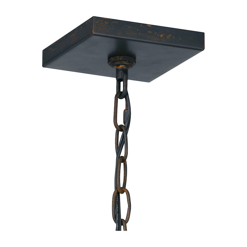 Quoizel Corporal 1 Light Outdoor Hanging Lantern, Industrial Bronze