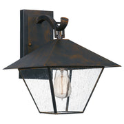 Quoizel Corporal 1 Light 13" Outdoor Wall Lantern, Industrial Bronze