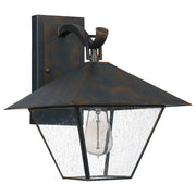 Quoizel Corporal 1 Light 13" Outdoor Wall Lantern, Industrial Bronze