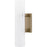 Quoizel Curran 2Lt Wall Sconce, Bronze Gold/Clear Ribbed Swirl