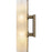 Quoizel Curran 2Lt Wall Sconce, Bronze Gold/Clear Ribbed Swirl