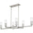 Quoizel Cruz 6Light Island Light, Brushed Nickel/Clear Etched Glass - CRZ648BN