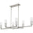 Quoizel Cruz 6Light Island Light, Brushed Nickel/Clear Etched Glass