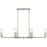 Quoizel Cruz 6Light Island Light, Brushed Nickel/Clear Etched Glass