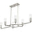Quoizel Cruz 6Light Island Light, Brushed Nickel/Clear Etched Glass