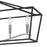 Quoizel Catalina Linear 6 Light Chandelier, Matte Black/Nickel Metal