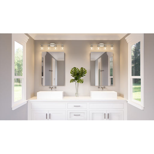 Quoizel Caverly 4 Light Bath Light, Clear Seedy