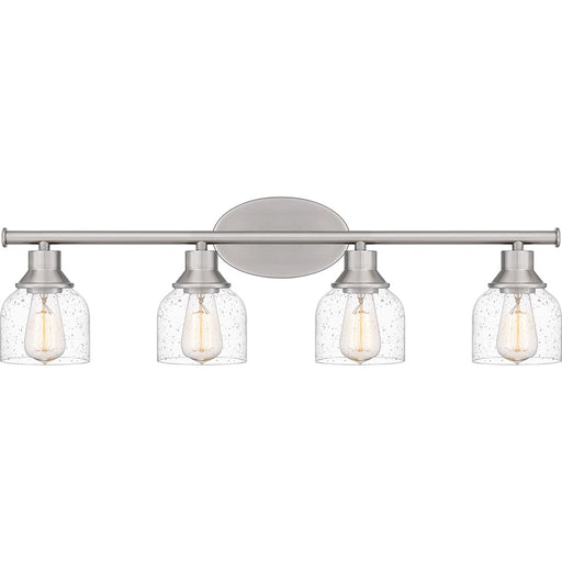 Quoizel Caverly 4 Light Bath Light, Clear Seedy