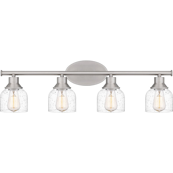 Quoizel Caverly 4 Light Bath Light, Clear Seedy