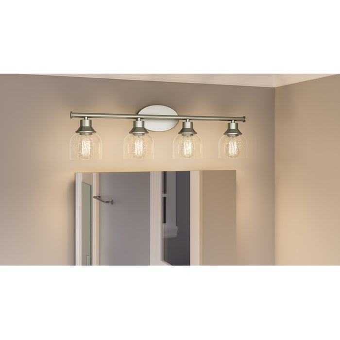 Quoizel Caverly 4 Light Bath Light, Clear Seedy