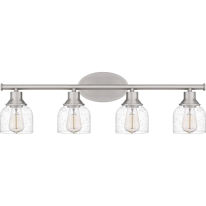 Quoizel Caverly 4 Light Bath Light, Clear Seedy