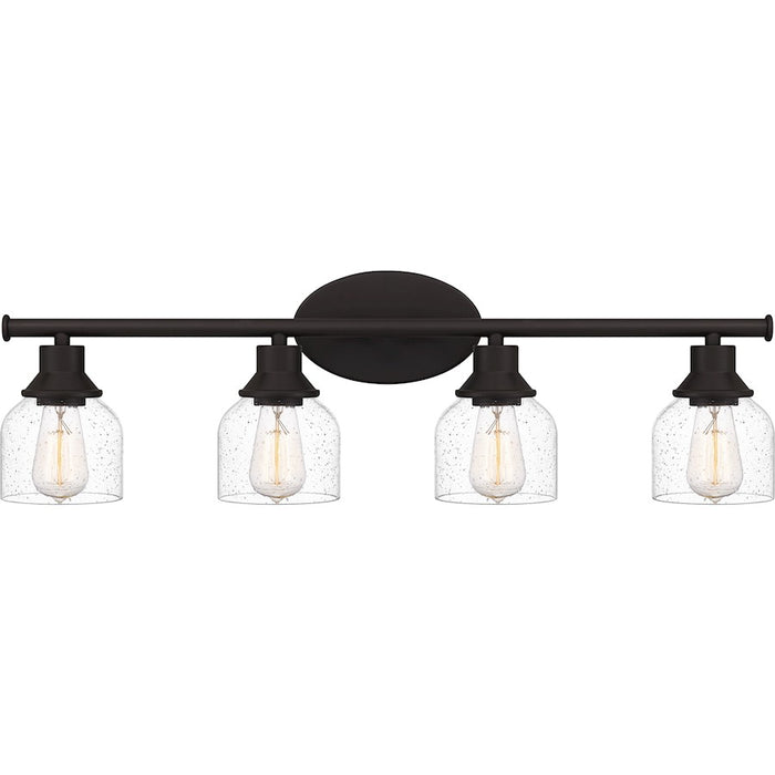 Quoizel Caverly 4 Light Bath Light, Clear Seedy