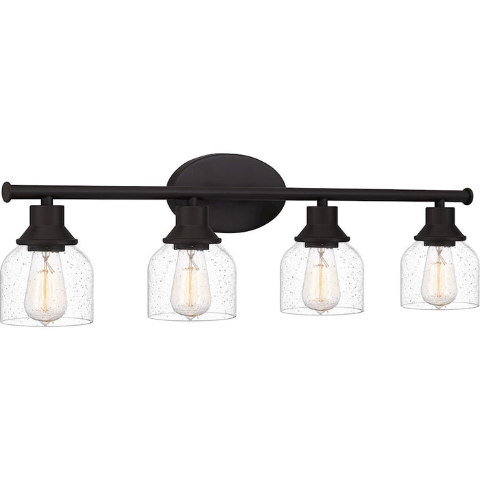 Quoizel Caverly 4 Light Bath Light, Clear Seedy