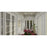 Quoizel Cromwell Flush Mount, Nickel/White Painted Etched
