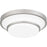 Quoizel Cromwell Flush Mount, Nickel/White Painted Etched