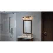 Quoizel Danson 3 Light Bath, Weathered Brass