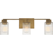 Quoizel Danson 3 Light Bath, Weathered Brass