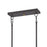 Quoizel Dobbs Linear 4 Light Chandelier, Old Bronze/Clear Glass