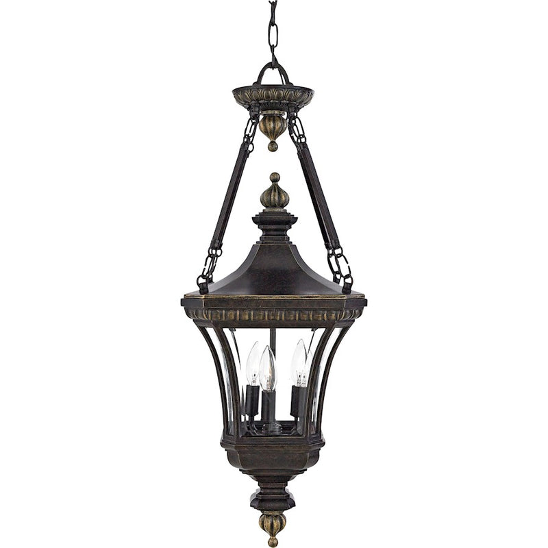 Quoizel 3 Light Devon Outdoor Pendant in Imperial Bronze