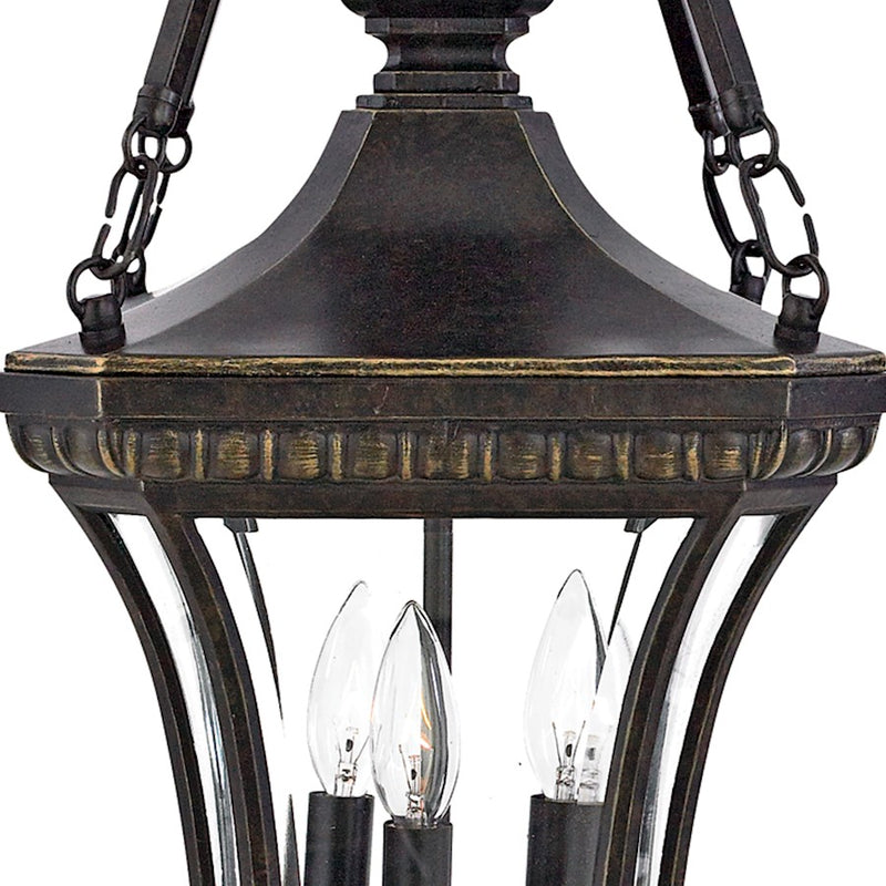 Quoizel 3 Light Devon Outdoor Pendant in Imperial Bronze