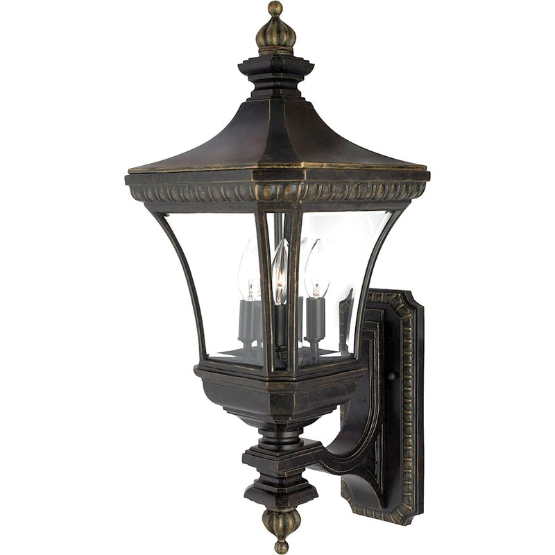 Quoizel 3 Light Devon Outdoor Wall Lanterns Imperial Bronze