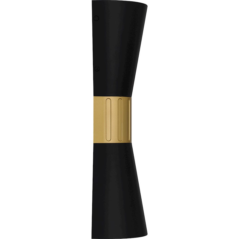 Quoizel Dexter Outdoor Lantern, Matte Black