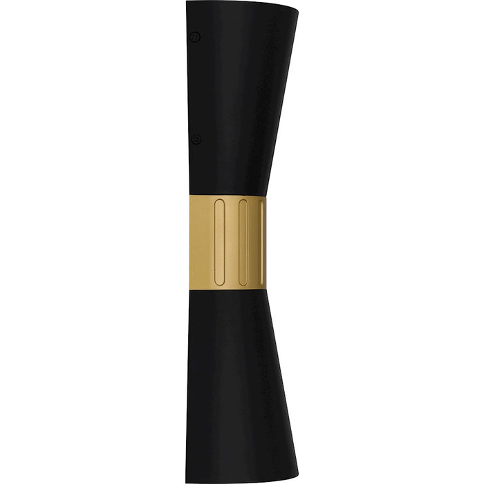 Quoizel Dexter Outdoor Lantern, Matte Black