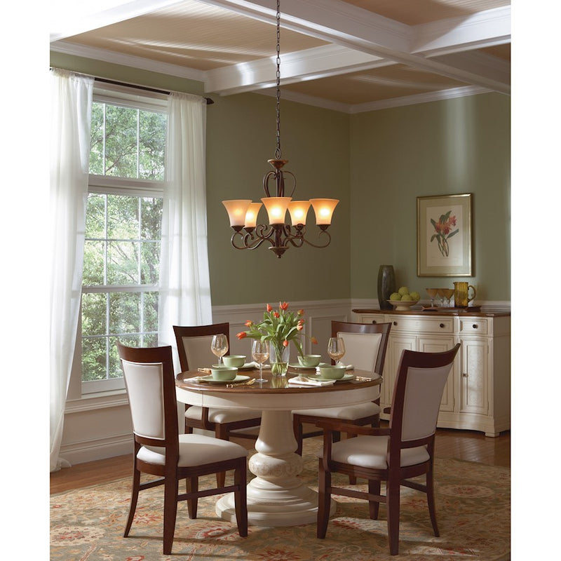 Quoizel 5 Light Duchess Chandelier in Palladian Bronze