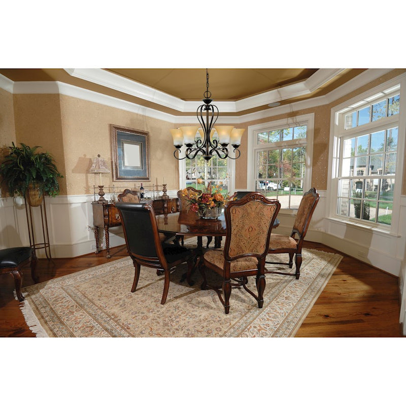 Quoizel 5 Light Duchess Chandelier in Palladian Bronze