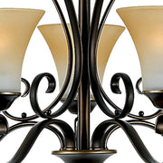 Quoizel 5 Light Duchess Chandelier in Palladian Bronze