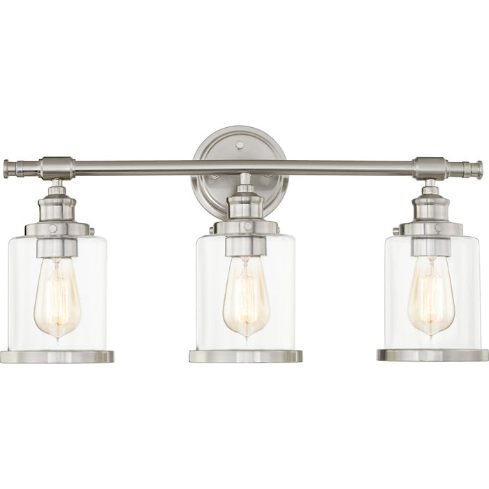 Quoizel Dixie 3 Light Bath Light, Clear