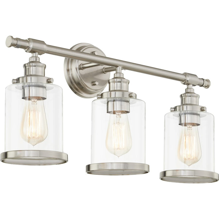 Quoizel Dixie 3 Light Bath Light, Clear