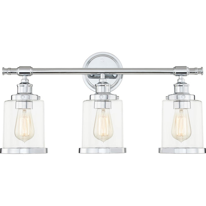 Quoizel Dixie 3 Light Bath Light, Clear