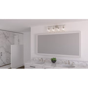 Quoizel Dixie 4 Light Bath Light, Polished Chrome/Clear