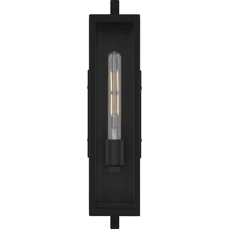 Quoizel Dale 1Lt 20" Outdoor Lantern, Black/Clear Beveled
