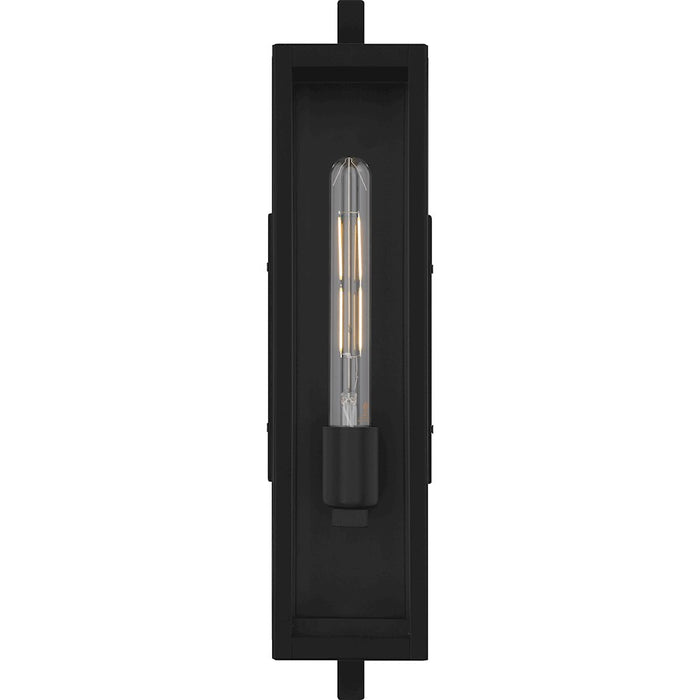 Quoizel Dale 1Lt 20" Outdoor Lantern, Black/Clear Beveled