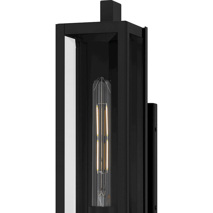 Quoizel Dale 1Lt 20" Outdoor Lantern, Black/Clear Beveled