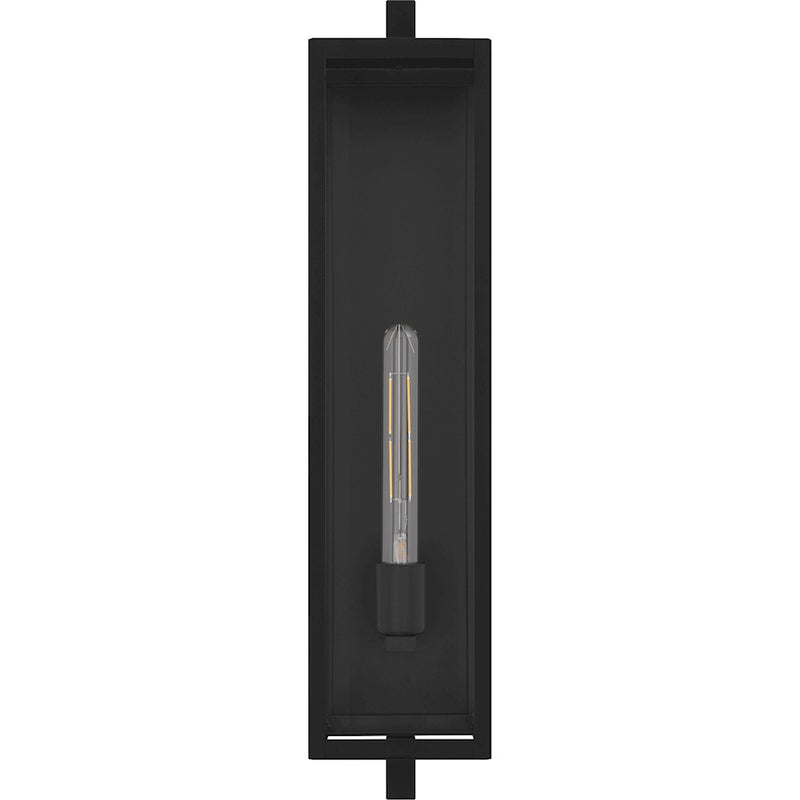 Quoizel Dale 1Lt 26" Outdoor Lantern, Black/Clear Beveled