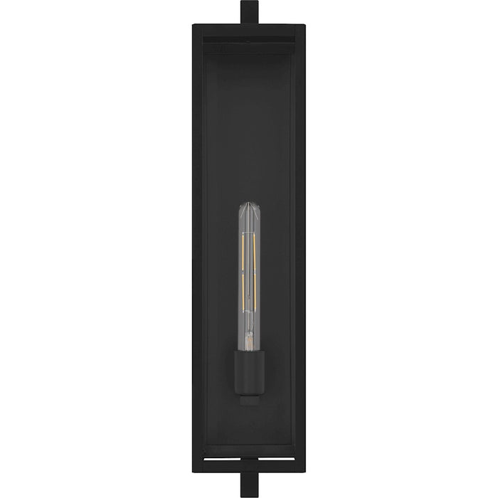 Quoizel Dale 1Lt 26" Outdoor Lantern, Black/Clear Beveled