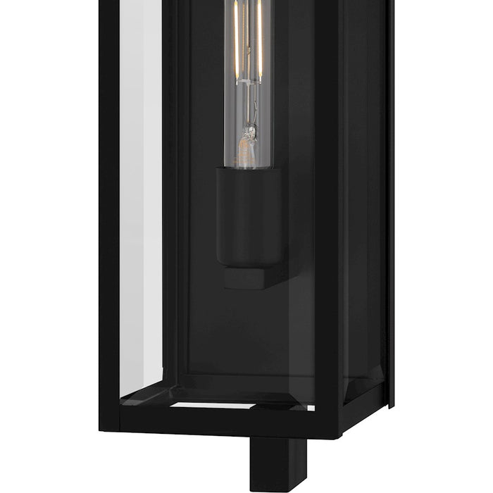 Quoizel Dale 1Lt 26" Outdoor Lantern, Black/Clear Beveled